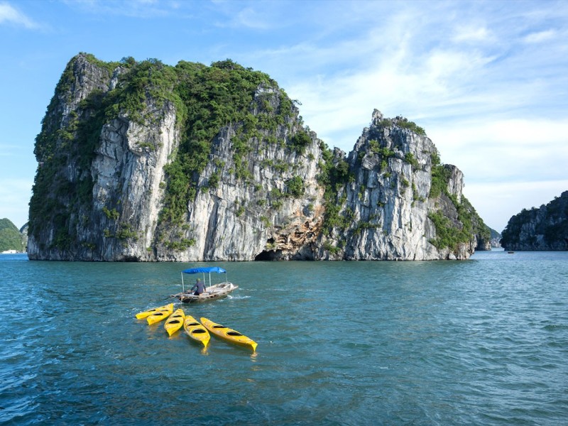 Sunrise Kayaking in Cap La Sunrise kayaking at Cap La Island, Vietnam