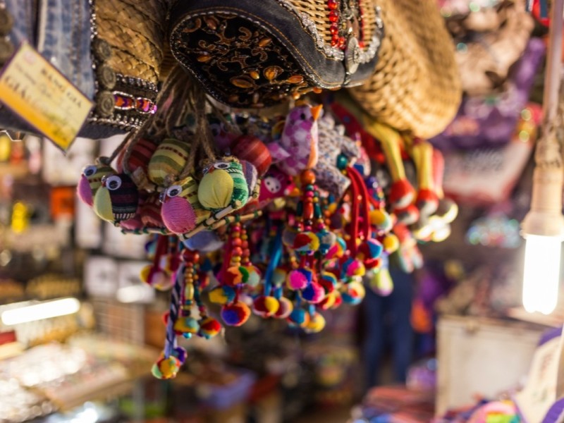 Ben Thanh Market - A Hub of Local Culture A panoramic view of Ben Thanh Market showcasing its architectural beauty.