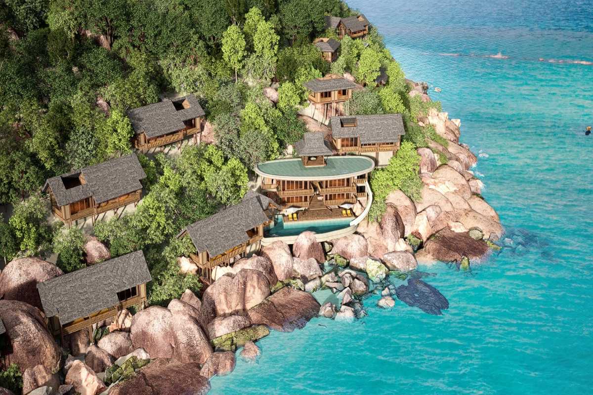 Eco-luxury hillside villas Wooden hillside villas surrounded by jungle above Ninh Van Bay’s turquoise coast.
