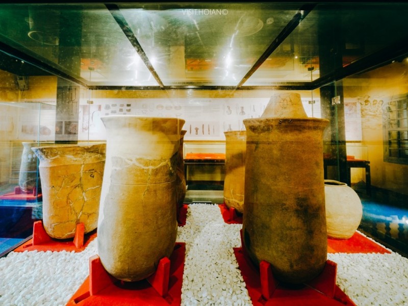 Burial jars at Sa Huynh Culture Museum in Hoi An