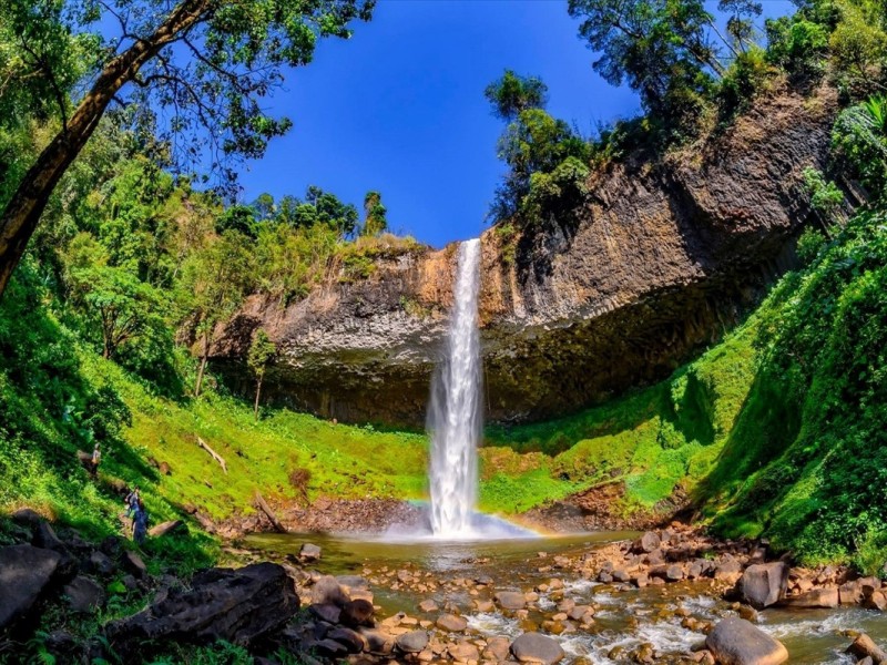Majestic Lieng Nung Waterfall in Dak Nong Beautiful view of Lieng Nung Waterfall in Dak Nong