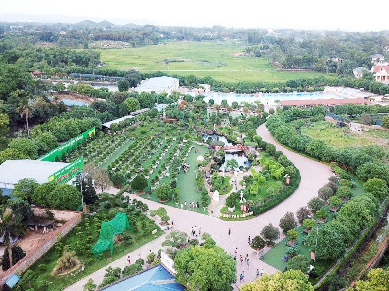 Scenic Landscape of Thai Nguyen Province Scenic landscape of Thai Nguyen province with gardens and greenery